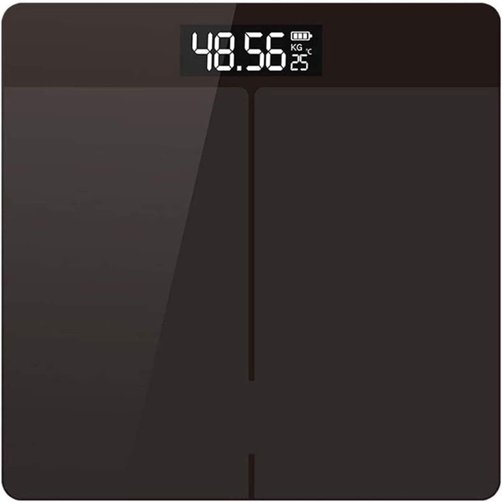 DULASP Digital Body Weight Scale, Bathroom Scale with Large Backlit Display, Step-On Technology, Ultra Slim Design, Black