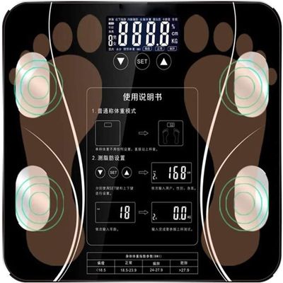 DULASP Body-Analyzer Scale, Highly Accurate Digital Bathroom Body Composition Analyzer, Measures Weight, Body Fat, Water, Muscle & Bone Mass for 10 Users