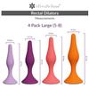 Rectal Dilator Trainer Set for Men and Women  Pelvic Floor Therapy Tool - Medical Grade Silicone, FDA Registered - 4-Pack, Sizes 5-8 view 4