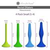 Rectal Dilator Trainer Set for Men and Women  Pelvic Floor Therapy Tool - Medical Grade Silicone, FDA Registered - 4-Pack, Sizes 1-4 view 4