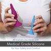 Rectal Dilator Trainer Set for Men and Women  Pelvic Floor Therapy Tool - Medical Grade Silicone, FDA Registered - 4-Pack, Sizes 3-6 view 3