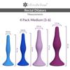 Rectal Dilator Trainer Set for Men and Women  Pelvic Floor Therapy Tool - Medical Grade Silicone, FDA Registered - 4-Pack, Sizes 3-6 view 4