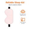 Amazon Basics Genuine Natural Mulberry Silk Curved Sleep Eye Mask with Adjustable Strap, One Size, Pink view 2