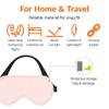 Amazon Basics Genuine Natural Mulberry Silk Curved Sleep Eye Mask with Adjustable Strap, One Size, Pink view 4