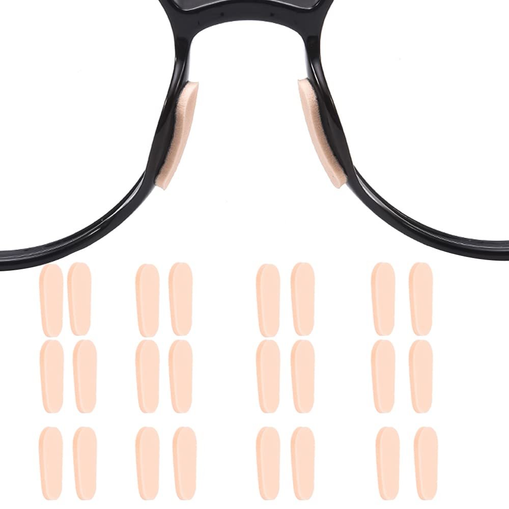 Soft Foam Eyeglasses Nose Pads Self Adhesive Non Slip Nose Pads for Glasses Anti Slip Eyeglass Nose Pads for Plastic Frames Glasses Sunglasses 12 Pairs
