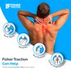 Fisher Traction Cervical Neck Traction Device  Neck Decompression for Spinal Rehydration & Disc Bulges  Patented Stretcher Strap Release for Pinched Nerves  Lightweight & Portable Neck Stretcher view 4