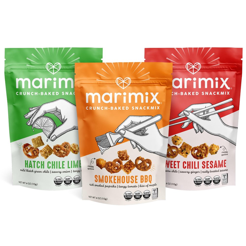 Marimix Snack Mix | Savory Bundle | Crunch Baked Sweet & Salty Savory Plant Based Naturally Gluten Free Whole Grain Fiber Charcuterie Pretzel Trail Party Mix | No Artificial Ingredients