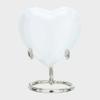 Keepsake Company's White Mini Heart Urn - Heart Shaped Little Cremation Urns - Urn for Human Ashes - Small Urn - Pet Urn - Miniature Keepsake 3" from Each Side, Volume - 3 Cubic Inches view 2