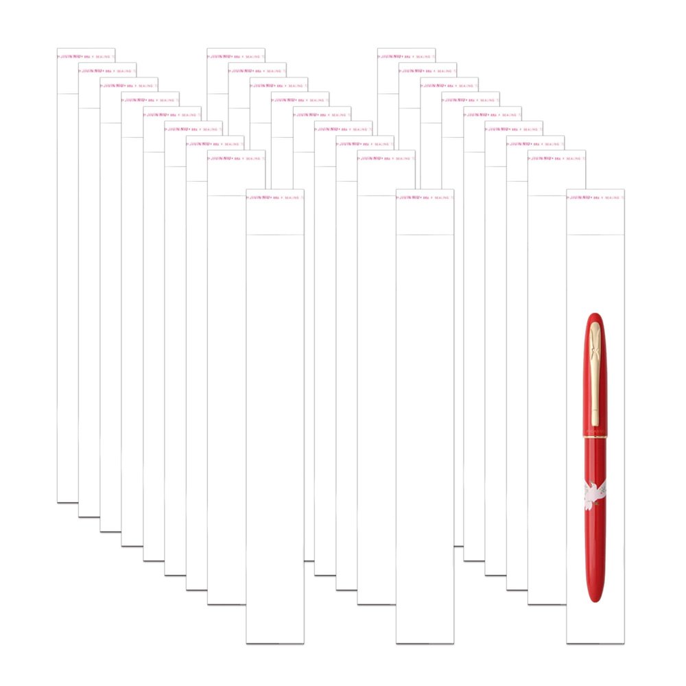 EachDusto Long Self Stick Cello Baggies 1"x 8" Skinny Self Adhesive Cellophane Bags 200pcs Clear OPP Poly Glassine Bags 2mil for Toothbrush Pencil Necklace Candy Crafts Coffee Spoon Lip Brush Straw