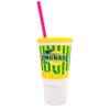 Popcorn Supply Company Lemonade Cup - 32 oz. Plastic Souvenir Cup with lid and straw (350/cs) view 1