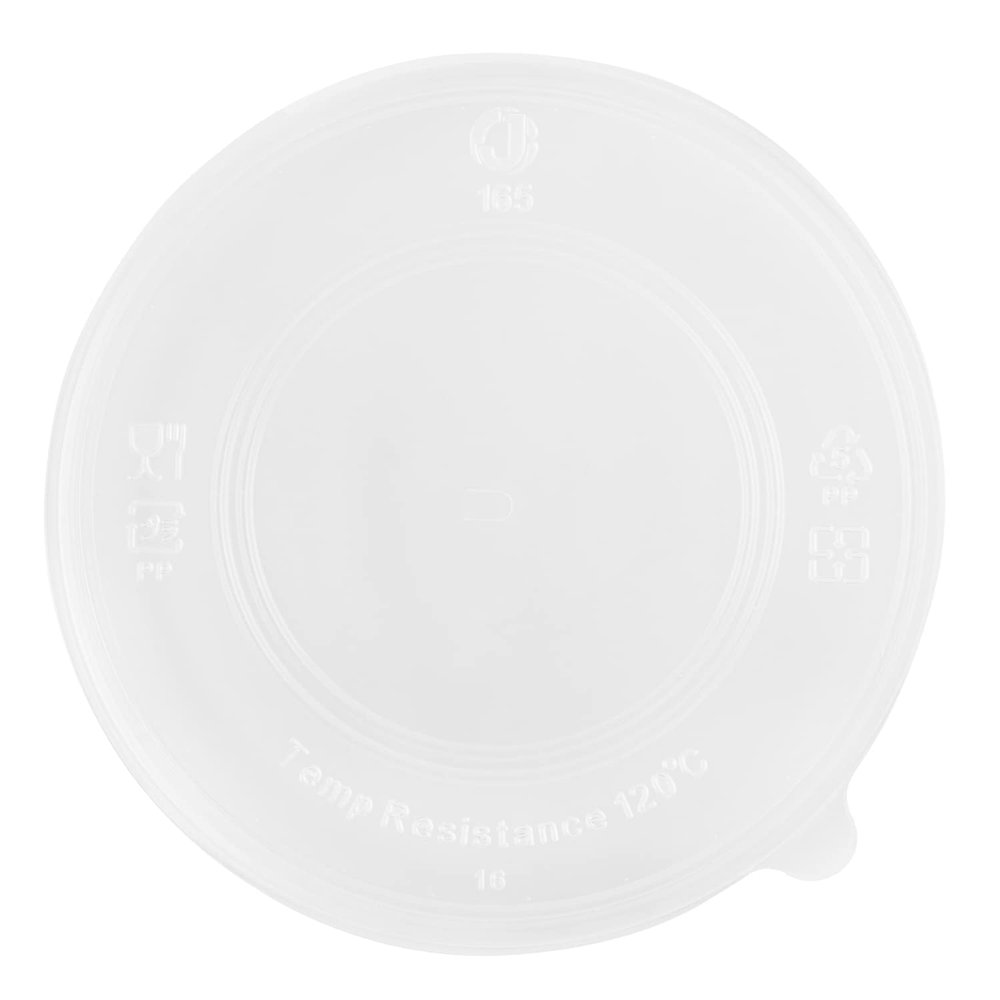 Karat PP Dome Lid for 32oz Paper Short Bucket - 360 ct