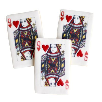 1 Dozen Queen of Hearts Cookies! Great for Poker Fans and Valentine's Day!