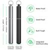Airtight Aluminum Metal Storage Tube(3 Packs), Cute Small Pill Box Case Waterproof and Smell Proof Metal Tube Container Holder with Keychain, Fit in Pocket Purse Portable for Travel and Outdoors view 2