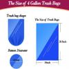 4 Gallon 180pcs Small Silver Trash Bags with Strong, Grey Garbage Bags for Bathroom, Office and Waste Basket Liner, Fit 12-15 Liter, 3.5,4,4.5 Gal (Silver 180) view 2