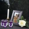 KEEPSAKE COMPANY's Purple Small Urns for Human Ashes - Angel Wings Mini Urns - Cremation Keepsakes urns for Ashes Urn -ERN - Tiny Urns for Men - (Set of 4 Miniature Urn) view 3