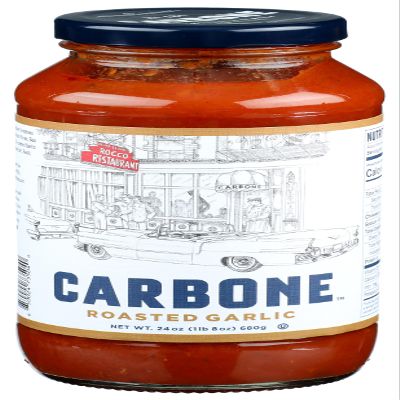 Carbone, Pasta Sauce Roasted Garlic, 22.3 Ounce