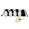Keepsake COMPANY's White Small Urns for Human Ashes - Angel Wings Mini Urns - Cremation Keepsakes urns for Ashes Urn -ERN - Tiny Urns for Men - (Set of 4 Miniature Urn) view 1