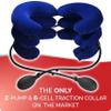 Ajuvia Neck Heal (2- Pump) - Premium 4-Way Targeting Cervical Neck Traction Device for Instant Pain Relief (Royal Blue) view 2