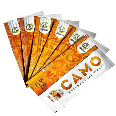 6 Packs CAMO Natural Leaf Wraps Honey 30 Sheets with an Official Camo Cones Sticker