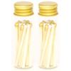 River Birch Wedding Blend Tip Decorative Matches | 40+ Small Premium Wooden Safety Matches | 2 Bottles of 20+ Matches Each with Gold Lid and Striker on Bottom | Home Decor view 1