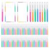 GOUWEIBA 100 pcs Braces Brush Disposable Interdental Brush Toothpick Dental Flossing Head Oral Dental Hygiene Flosser Tooth Cleaning Tools (Mixed Color) view 1