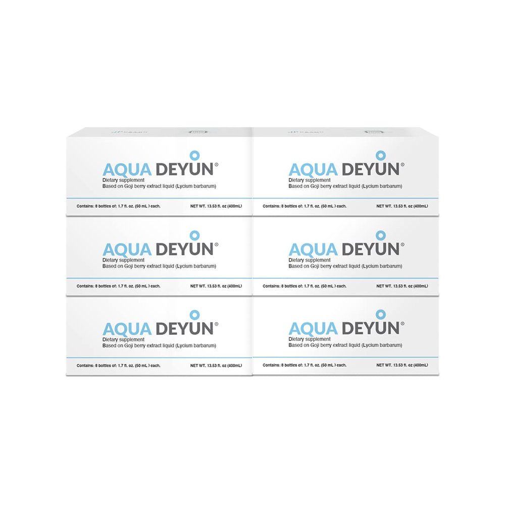 AQUA DEYUN | (6 Months) 100% Natural Formula | Servings Size 1 Bottle (50ml) | Servings Per Container 8 | 6 Kits