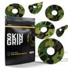 Skin Grip Universal Adhesive Patches for CGM and Insulin Pumps with Cutout (20-Pack), 0.8-Inch Hole, Waterproof & Sweatproof for 10-14 Days, Glucose Monitor Patch, Diabetic Sensor Cover, Camo view 1