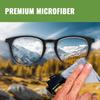 SPUDZ Ultra Microfiber Lens Cleaner  Closable Pouch, Clip-On, Washable  for Optics, Scopes, Glasses | Eagle, 6 x 6 Inch view 2