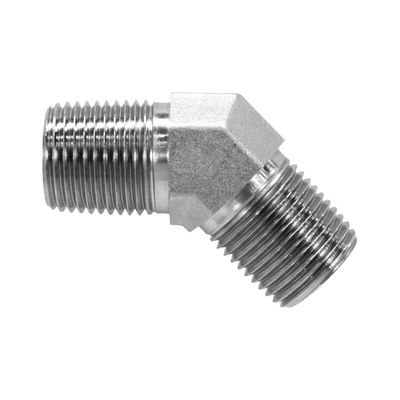5501-24-24 Hydraulic Fitting 1 1/2" Male Pipe x 1 1/2" Male Pipe 45 HQ