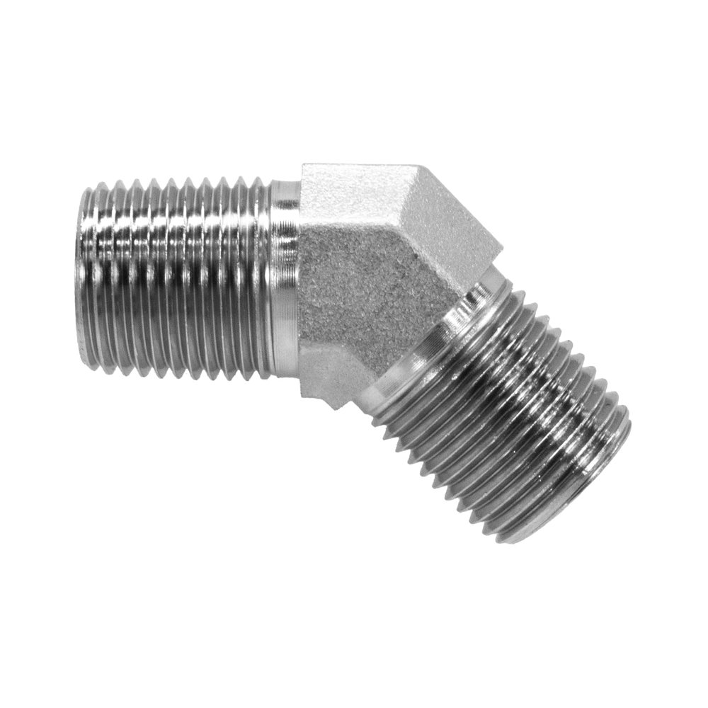 5501-24-24 Hydraulic Fitting 1 1/2" Male Pipe x 1 1/2" Male Pipe 45 HQ