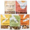 Jamie Geller Seasonings Bag Sampler, 5 Pack: Mujadara Lentil Pilaf Mix, 5 oz (142g), Festive Herb Pilaf Mix, 5 oz (142g), Jeweled Almond Pilaf Mix, 5 oz (142g), Shakshuka Seasoning Mix, 5 oz (142g), and Crispy Onion Medley, 3.3 oz bag (93g) | OU KOSH view 1