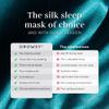DROWSY Silk Sleep Mask - Face-Hugging, Padded Cocoon for Luxury Sleep in Total Darkness - 100% Pure Mulberry Silk (Green Sapphire) view 4