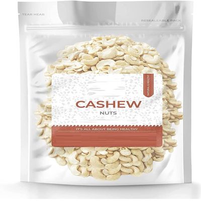 SJH Premium Broken 4-Piece Cashew Nuts -400gm | Spit Cashews | Kaju Tukdi | Kaju Tukda