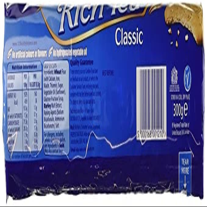 Mc Vit Rich Tea Biscuits 300g - (Pack of 3) Imported British Biscuits - Mcvities Biscuit Packed By Zuvo - Gift Hamper