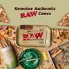 RAW Cones Organic 1-1/4 Size: 150 Pack - Patented Slow Burning Pre Rolled Rolling Papers with Tips, Organic Raw Paper, 84mm view 4