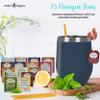 Modern Elegance Tea Set with Portable Kettle  31-Piece Collection Featuring an Insulated Mug, Decaf Teas, Honey Sticks & Accessories (Decaffeinated) view 3