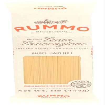 Rummo Angel Hair Pasta, Non GMO, Parve Free, 1 LB (Pack of 20)