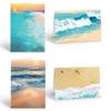 Assorted Beach Note Card Set - 12 Boxed Thank You Note Cards - Beach Ocean Shore Note Cards - Ocean Coast (Assorted) view 1