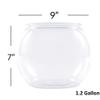 DecorFest Elegant Clear Plastic Fish Bowl 1.4 Gallon, Multi-Purpose Plant Terrarium, House Decor Display Snack Container for Events and Parties - Pack of 18 view 2