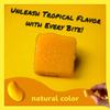 Tropical Fruit Gummies: Mango - Vegan Chewy Candy Made with Real Fruit, No Preservatives, Exotiv Flavors from Thailand - 14Oz Resealable Bag (1, Mango) view 3