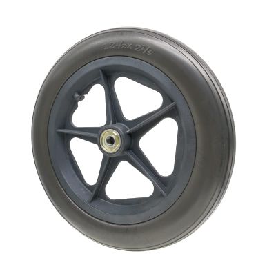 12 1/2x2 1/4, Wheelchair Replacement Wheels Parts, Wheelchair Rear Wheels Accessories, PU Solid Tires, Nylon Hub, Bearing: 12mm