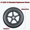 12 1/2x2 1/4, Wheelchair Replacement Wheels Parts, Wheelchair Rear Wheels Accessories, PU Solid Tires, Nylon Hub, Bearing: 12mm view 2