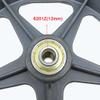 12 1/2x2 1/4, Wheelchair Replacement Wheels Parts, Wheelchair Rear Wheels Accessories, PU Solid Tires, Nylon Hub, Bearing: 12mm view 4