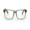 eyebobs Number Cruncher Premium Blue Light Reading Glasses for Women and Men | Rectangle Blue Light Blocking Computer Glasses | Green Crystal Front with Tortoise Temples | 3.00 view 1