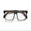 eyebobs Number Cruncher Premium Blue Light Reading Glasses for Women and Men | Rectangle Blue Light Blocking Computer Glasses | Green Crystal Front with Tortoise Temples | 3.00 view 2