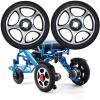 16x2.125, Wheelchair Rear Wheel Replacement Wheels Parts, 16inch Electric Wheelchair Rear Wheel Parts, Pneumatic Tires, Aluminum Alloy Hub, Fits Most Electric Wheelchairs, 1 Pair view 1