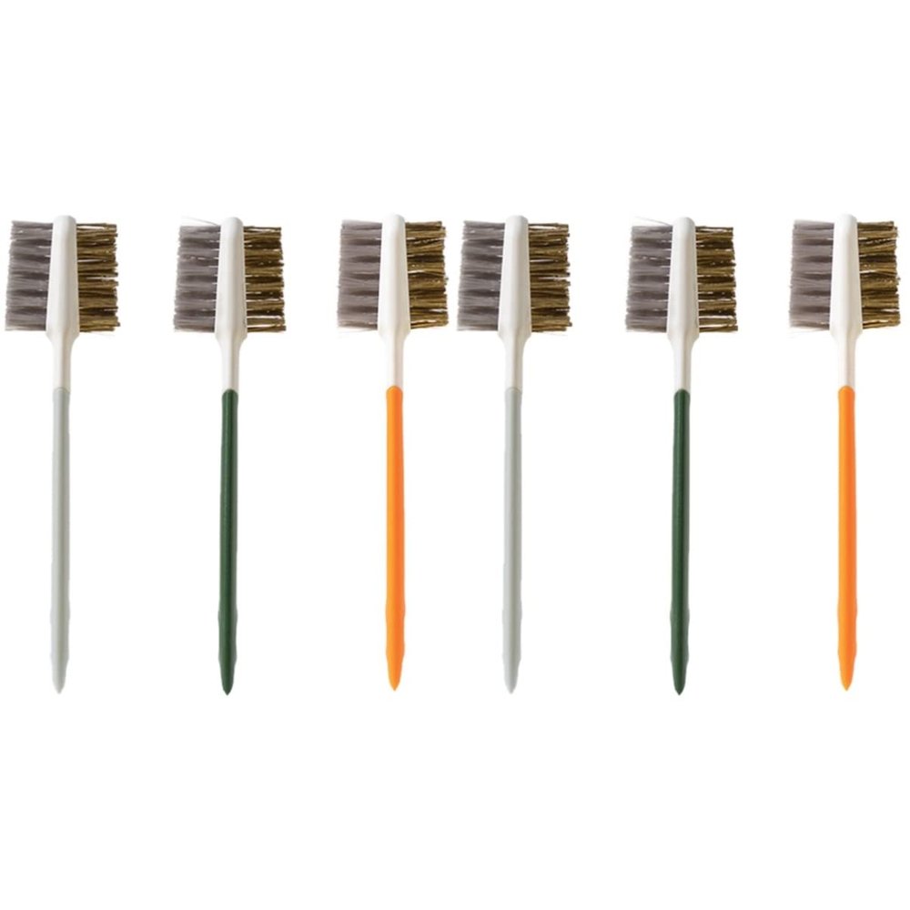 SOLUSTRE 6pcs Multifunctional Cleaning Brush Range Hood Stovetop Cleaner Heavy Duty Kitchen Tool Double-Head Brush for Cooking Bench
