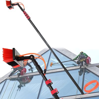 Water Fed Pole Kit,Water Fed Brush Water Fed Pole Kit Window Cleaning Pole 6M 9M 10.8M Water Fed Telescopic Brush/Extendable Cleaner Conservatory Roof Suitable For Photovoltaic Panel Cleaning Trucks