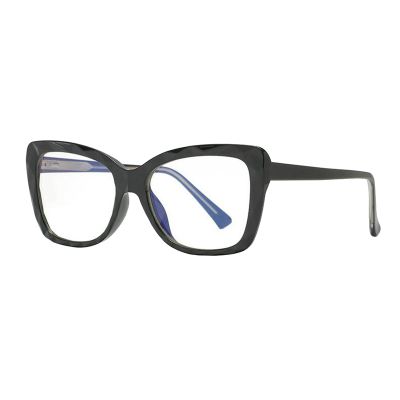 COTIA Reading Glasses Blue Light Blocking Reader for Women's Fashion Butterfly Magnification Eyewear (black, 4, multiplier_x)