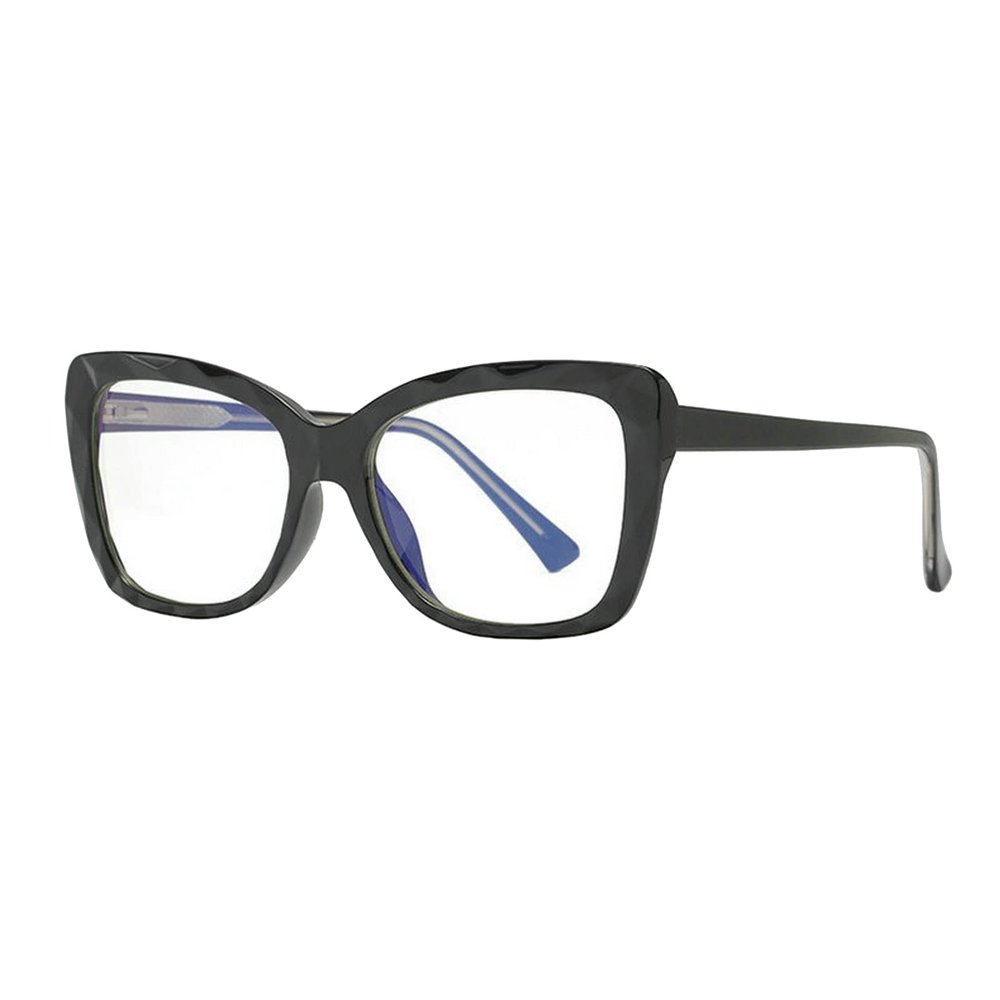 COTIA Reading Glasses Blue Light Blocking Reader for Women's Fashion Butterfly Magnification Eyewear (black, 4, multiplier_x)